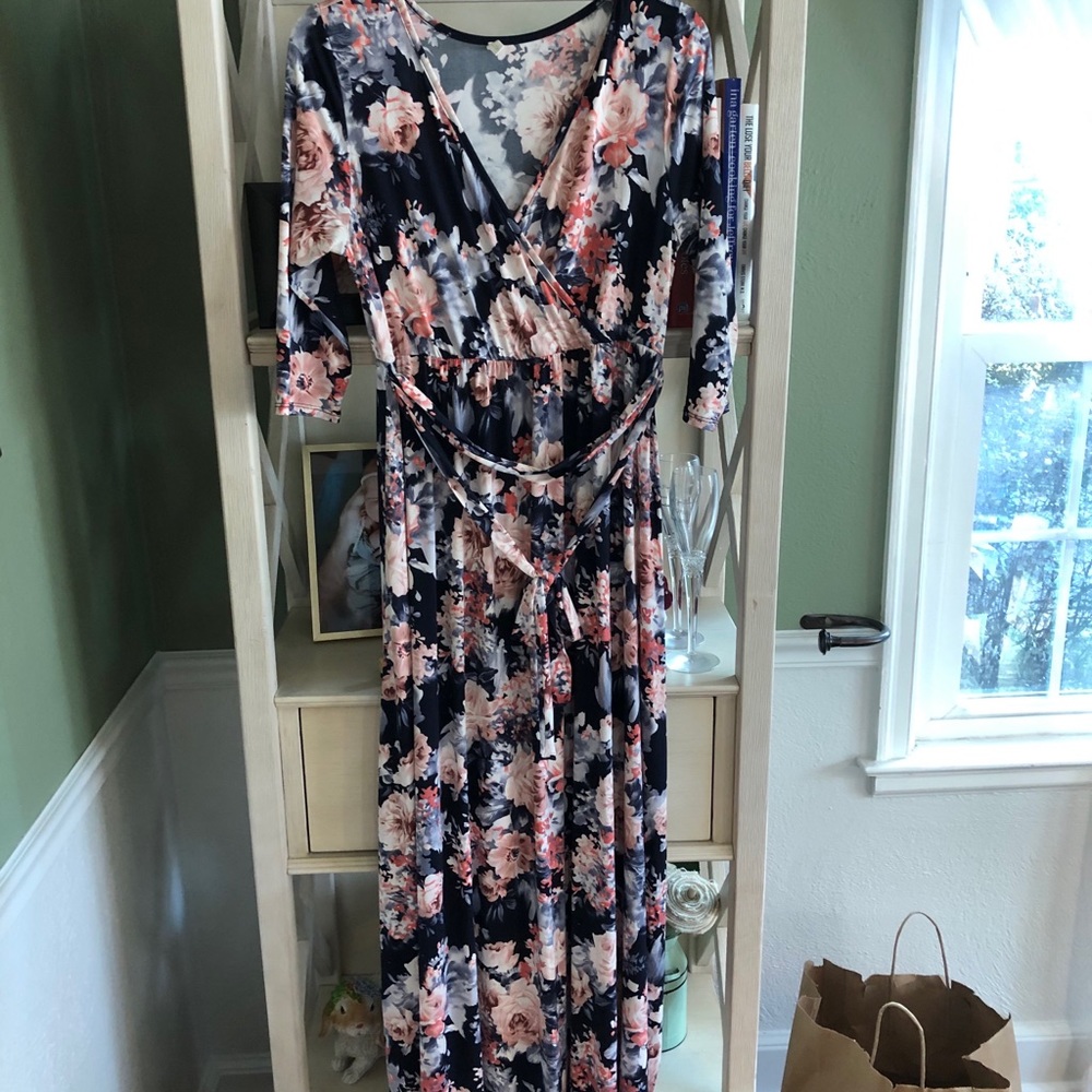 Pink Blush maternity dress